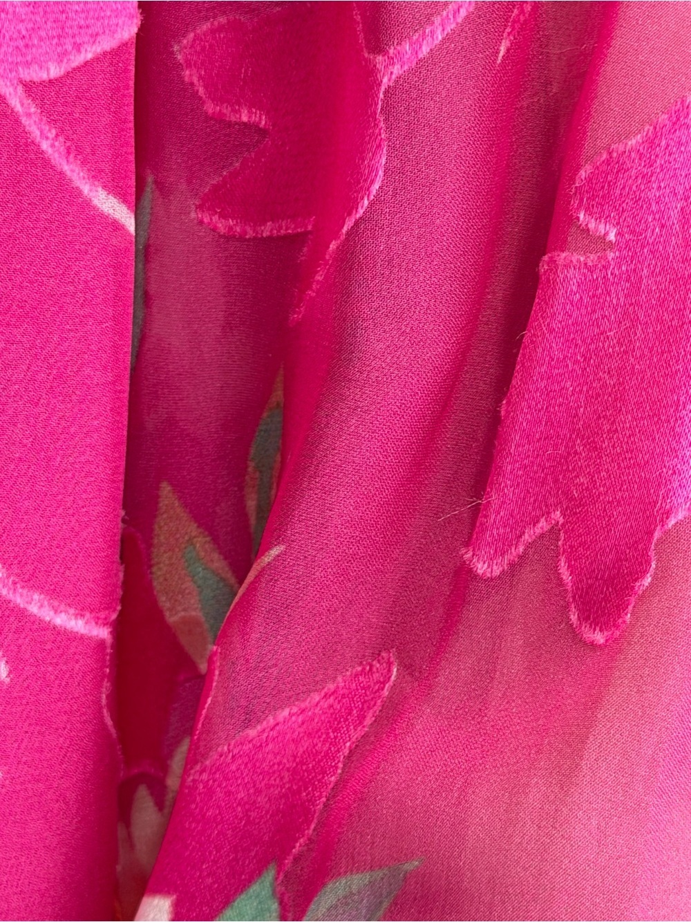 Elie Tahari Hot Pink Floral Blouse - Picture 4 of 10
